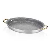 Altınbaşak Alu Granit Oval Omlet Tava, 28x20 cm