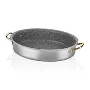 Altınbaşak Alu Granit Oval Tencere, 28x20 cm
