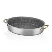 Altınbaşak Alu Granit Oval Tencere, 28x20 cm