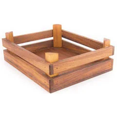 Altınbaşak Büyük Boy Ekmek Sepeti, İroko, 24.5x20x6.5 cm