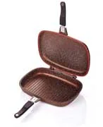 Altınbaşak Çift Taraflı Döküm Grill Tava 34 cm