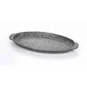 Altınbaşak Granit Kaplamalı Döküm Alabalık Tava, 35x16.5x2.5 cm