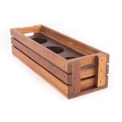 Altınbaşak Sosluk Sepeti, İroko, 30x9.5x7 cm