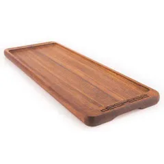 Altınbaşak Sunum Tabağı, İroko, 47x17.5 cm