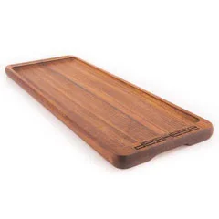 Altınbaşak Sunum Tabağı, İroko, 47x17.5 cm