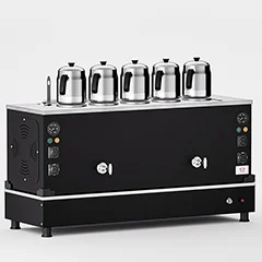 Anka Black Pro Kompakt Full Otomatik Çay Kazanı, 5 Demlikli, 50 Litre