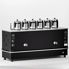 Anka Black Pro Kompakt Full Otomatik Çay Kazanı, 6 Demlikli, 60 Litre