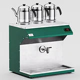 Anka Pro Chef Çay Makinesi, 3 Demlikli, 25 Litre, Yeşil - Görsel 1