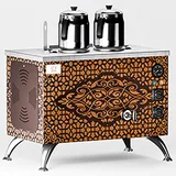 Anka Pro Compact Çay Kazanı, Elektrikli, 2 Demlikli, 20 Litre, Bakır - Görsel 1