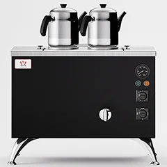 Anka Pro Compact Çay Kazanı, Elektrikli, 2 Demlikli, 20 Litre, Siyah