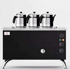 Anka Pro Compact Çay Kazanı, Elektrikli, 3 Demlikli, 30 Litre, Siyah