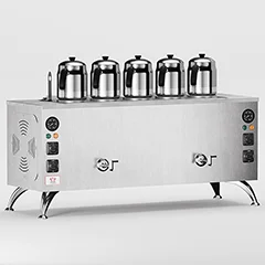 Anka Pro Compact Çay Kazanı, Elektrikli, 5 Demlikli, 50 Litre, Inox