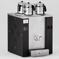 Anka Pro Exper Çay Makinesi, 3 Demlikli, 25 Litre, Siyah