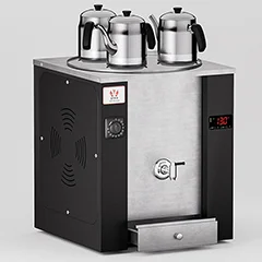 Anka Pro Exper Çay Makinesi, 3 Demlikli, 25 Litre, Siyah