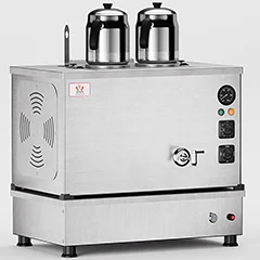 Anka Pro Kompak Full Otomatik Çay Kazanı, 2 Demlikli, 20 Litre, Inox
