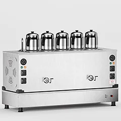 Anka Pro Kompak Full Otomatik Çay Kazanı, 5 Demlikli, 50 Litre, Inox
