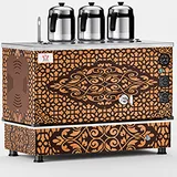Anka Pro Kompakt Full Otomatik Çay Kazanı, 3 Demlikli, 30 Litre, Bakır - Görsel 1
