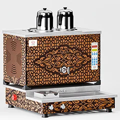 Anka Pro Plus Smart Çay Kazanı, Hibrit, 2 Demlikli, 20 Litre, Bakır