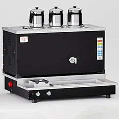 Anka Pro Plus Smart Çay Kazanı, Hibrit, 3 Demlikli, 30 Litre, Siyah