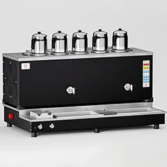 Anka Pro Plus Smart Çay Kazanı, Hibrit, 5 Demlikli, 50 Litre, Siyah