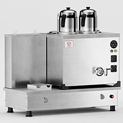 Anka Turbo Çay Kazanı, Hibrit, 2 Demlikli, 20 Litre, Inox