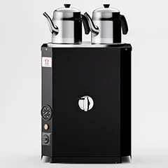 Anka Yeni Nesil Çay Makinası, 2 Demlikli, 25 Litre, Siyah