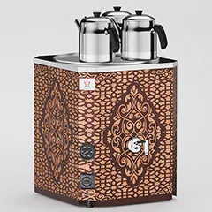 Anka Yeni Nesli Çay Makinesi, 3 Demlikli, 35 Litre, Bakır