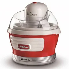 Ariete Party Time Dondurma Makinesi, 1,5 lt Kapasiteli, 12 w, Kırmızı