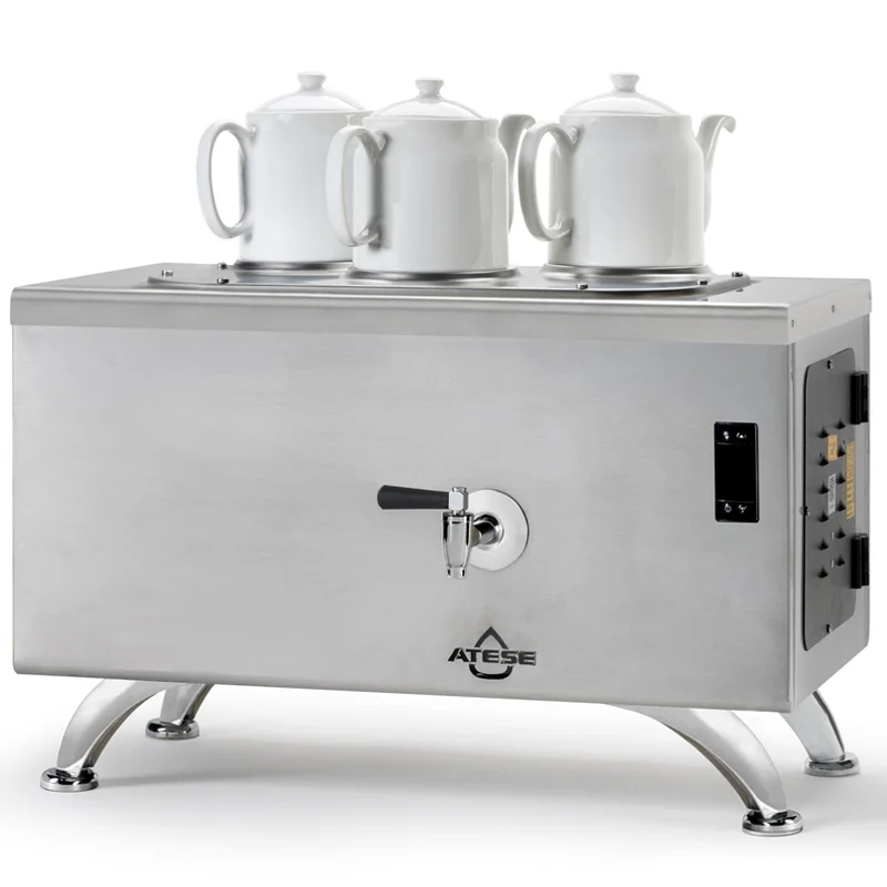 Ateşe Efes Dijital Çay Kazanı, Elektrikli, Inox, 3 Demlikli