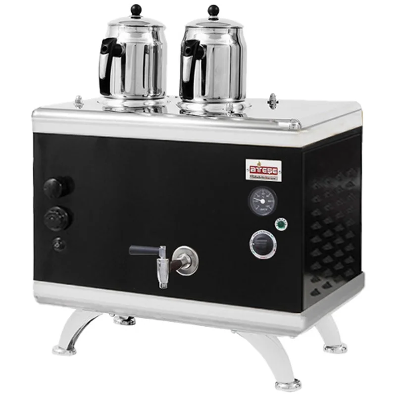 Ateşe Gold Compact Analog Çay Kazanı, Statik Boyalı, Gazlı Elektrikli, 2 Demlikli