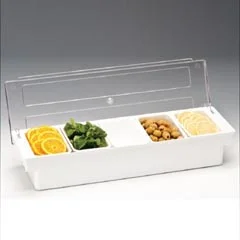 Zicco Bar Konteyner, Polikarbon Kapaklı, 5'li, 50x16x9,5 cm