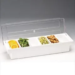 Zicco Bar Konteyner, Polikarbon Kapaklı, 6'lı, 50x16x9,5 cm