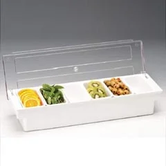 Zicco Bar Konteyner, Polikarbon Kapaklı, 6'lı, 50x16x9,5 cm
