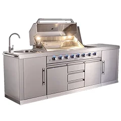 Berfmann BDGG-275S 6+2 Barbekülü Outdoor Mutfak Seti