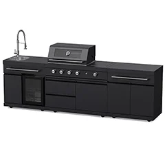 Berfmann BRGG-282MBS 4+1 Barbekü ve Buzdolaplı Outdoor Mutfak Seti
