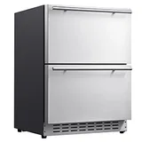 Berfmann BUR113-DS Tezgah Altı Ankastre Buzdolabı, Çift Çekmeceli, 113 lt - Görsel 1