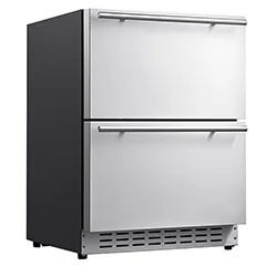 Berfmann BUR113-DS Tezgah Altı Ankastre Buzdolabı, Çift Çekmeceli, 113 lt