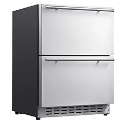 Berfmann BUR113-DS Tezgah Altı Ankastre Buzdolabı, Çift Çekmeceli, 113 lt