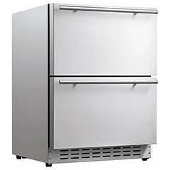 Berfmann BUR113-DSS Tezgah Altı Ankastre Buzdolabı, Çift Çekmeceli, 113 lt