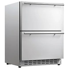 Berfmann BUR113-DSS Tezgah Altı Ankastre Buzdolabı, Çift Çekmeceli, 113 lt