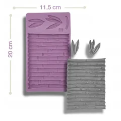 Beysa Bambu Silikon Şeker Hamuru Kalıbı, 20x11,5 cm