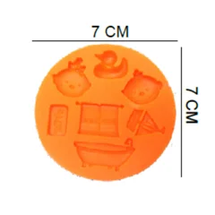 Beysa Bebek Silikon Şeker Hamuru Kalıbı, 7x7 cm