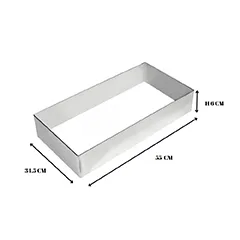 Beysa Çember Inox 55x34,5  Cm H6  Dikdörtgen Çember