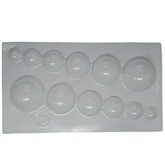 Beysa Daire Çikolata Kalıbı, Pvc, 12Li Set