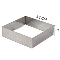 Beysa Inox Pasta Çemberi, Kare, 15x15 cm