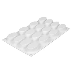 Beysa Oval Silikon Kek Kalıbı, 16lı