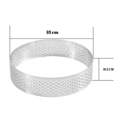 Beysa Pasta Çemberi Pandispanya Delikli 18 Cm H2