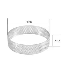Beysa Pasta Çemberi Pandispanya Delikli 6 Cm H2