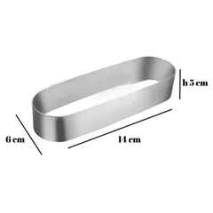 Beysa Pasta Çemberi Pandispanya Elips 14x6 cm H5