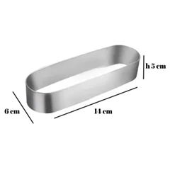 Beysa Pasta Çemberi Pandispanya Elips 14x6 cm H5